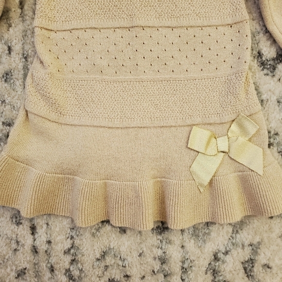 Zip Zap Sweater Dress Baby 9M Knit Tan - Picture 3 of 7